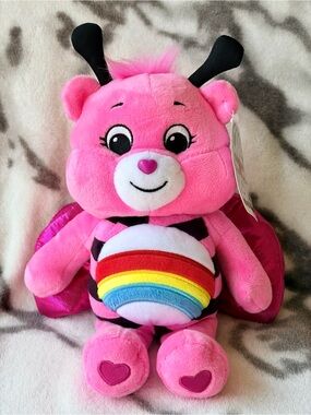Care Bears (2021) “Cheer Bear/Lady Bug” 10” Plush Toy/Spring Edition/NWT